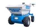Elektrische minidumper met hydraulische kiepfunctie, 8 werkuren (73 cm breed)