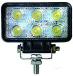 RECHTHOEKIGE LED KOPLAMP 12 / 24V 18W 1000LM GROTE VERLICHTING