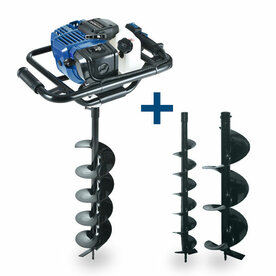 Grondboor Hyundai 52cc met 3 boren 