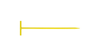 Draadpen met T-greep 600 mm RAL 1021