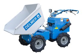 Elektrische minidumper 4x4 hydraulische kiepwagen 8 werkuren (70 cm breed)