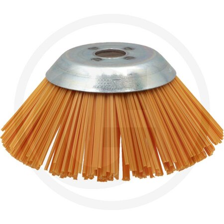 Kunststof kegelborstel 200mm boring 25,4mm